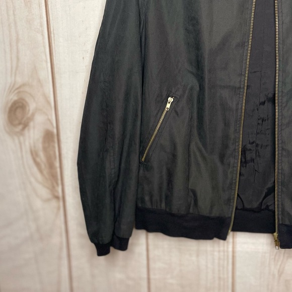 Black Bomber Jacket - Picture 4 of 4